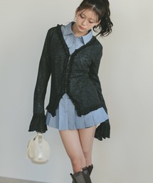 VANNIE U | キャンディースリーブフリルシアートップス(Tシャツ/カットソー)