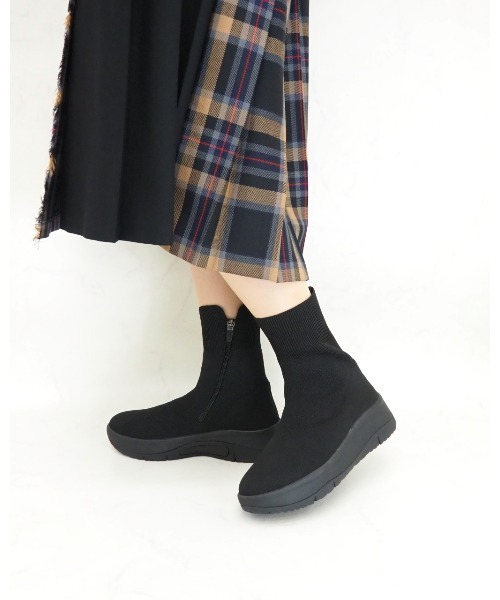 撥水ニットブーツ