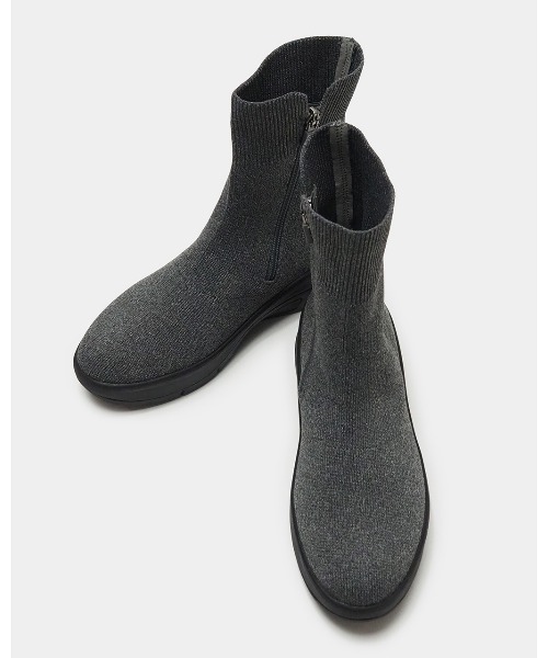 撥水ニットブーツ