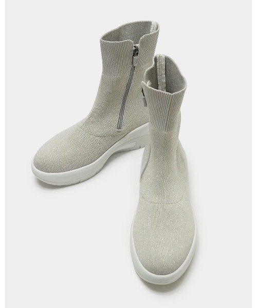 撥水ニットブーツ