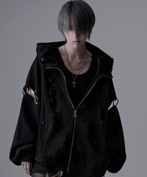 ililil（イルイルイル）の「『ililil/イルイルイル』崩壊世界で君臨する破戒ジップパーカー/全1色（パーカー）」