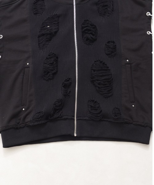 ililil（イルイルイル）の「『ililil/イルイルイル』崩壊世界で君臨する破戒ジップパーカー/全1色（パーカー・メンズ・ブラック・FREE）」の18枚目の写真
