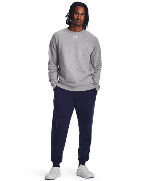 UNDER ARMOUR（アンダーアーマー）の「UAライバルフリース クルー（トレーニング/メンズ）（スウェット・メンズ・グレー×ホワイト・XL/M/2XL/L/S）」の3枚目の写真