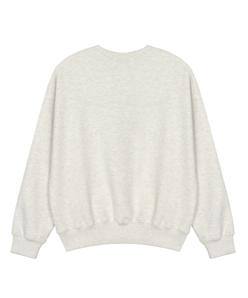 NICK&NICOLE（ニックアンドニコール）の「BUTTERFLY SIGNATURE SWEATSHIRT_OATMEAL PINK（スウェット・レディース・その他・FREE）」の5枚目の写真