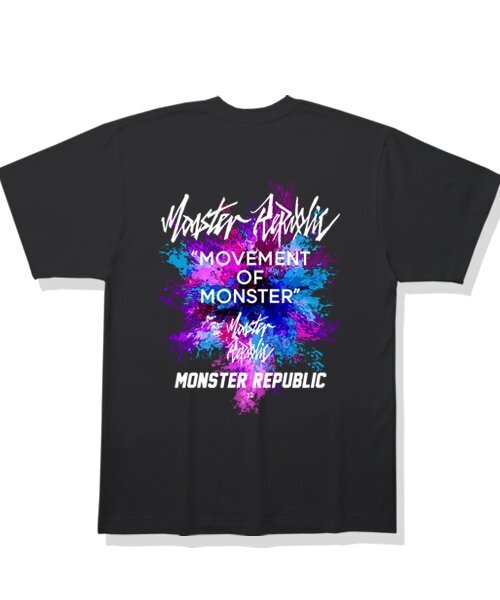 MONSTER REPUBLIC(モンスターリパブリック)の「バックペインティングナイトブルーTシャツブラック(Tシャツ/カットソー・レディース・その他・LARGE/MEDIUM/SMALL/X-LARGE)」の2枚目の写真
