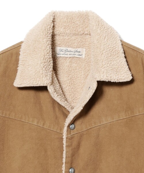 REMI RELIEF（レミレリーフ）の「【別注】REMI RELIEF / Boa Ranch Jacket Moleskin（ブルゾン・メンズ・カーキ/ブラック系その他4・LARGE/SMALL/MEDIUM/X-LARGE）」の7枚目の写真
