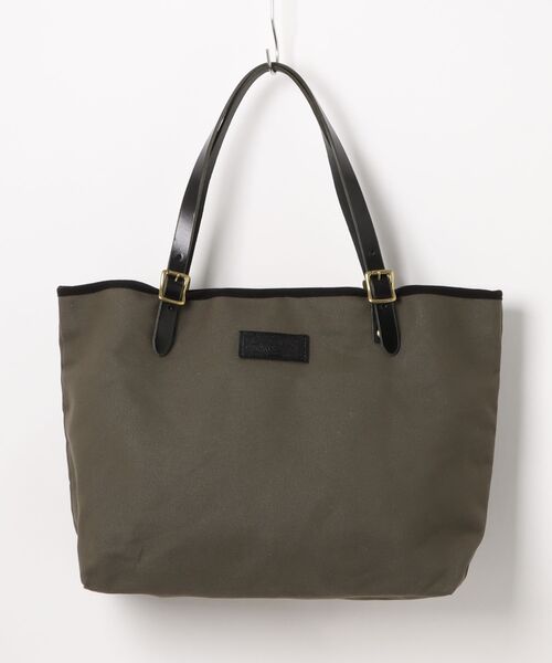 TONE SELECT GOODS(トーンセレクトグッズ)の「Butler Verner Sails(バトラーバーナーセイルズ) キャンバスカラフルトート トートバッグ キャンバス地 牛革付属 栃木レザー(トートバッグ・メンズ・キャメル/チャコール・FREE)」の2枚目の写真