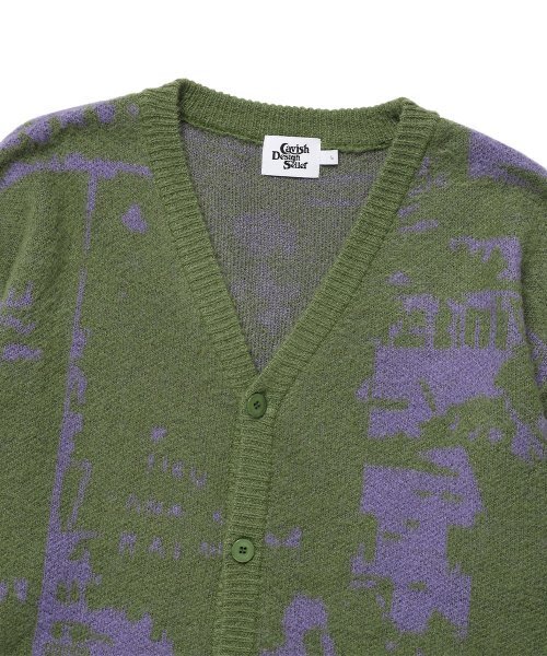 Cavish(カビシ)の「BRUSHED MOHAIR CARDIGAN GREEN(CV2DFUK682A)(カーディガン/ボレロ・レディース・グリーン・LARGE/MEDIUM/SMALL)」の3枚目の写真
