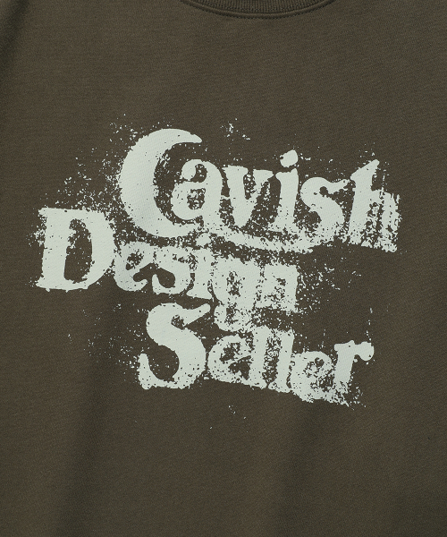 Cavish(カビシ)の「DUST SELLER LOGO SWEATSHIRT OLIVE(CV2EFUM442A)(スウェット・レディース・オリーブ・SMALL/MEDIUM/LARGE/X-LARGE)」の4枚目の写真