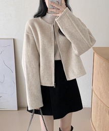 シンプルショートコート