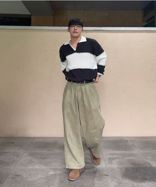 NONBLANK(ノンブランク)の「ストライプカラー ニット_NAVY(ニット/セーター・メンズ・ネイビー・MEDIUM/LARGE/X-LARGE)」の11枚目の写真