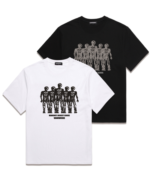 VANNWORKS(バンワークス)の「MANKINDオーバーフィット半袖Tシャツ(VS0121)ブラック(Tシャツ/カットソー・レディース・その他・SMALL/MEDIUM/LARGE/X-LARGE/XX-LARGE)」の5枚目の写真