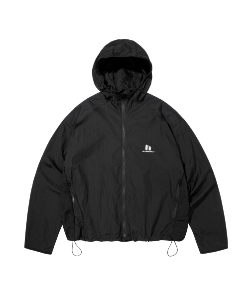 NETHERWORLD(ネザーワールド)の「PANELED LAYOUT JACKET BLACK(ナイロンジャケット・メンズ・その他・SMALL/MEDIUM/LARGE)」の1枚目の写真