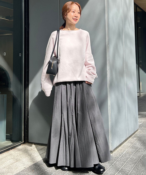 SLOBE IENA（スローブイエナ）の「切り替えボリュームスカート（スカート・レディース・ダークパープル/チャコールグレー・36/38）」の6枚目の写真