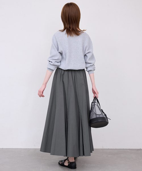 SLOBE IENA（スローブイエナ）の「切り替えボリュームスカート（スカート・レディース・ダークパープル/チャコールグレー・36/38）」の12枚目の写真