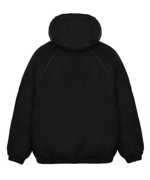 NICK&NICOLE(ニックアンドニコール)の「MINIMAL PIPING HOODED PADDING_BLACK(ダウンジャケット/コート・レディース・その他・FREE)」の2枚目の写真