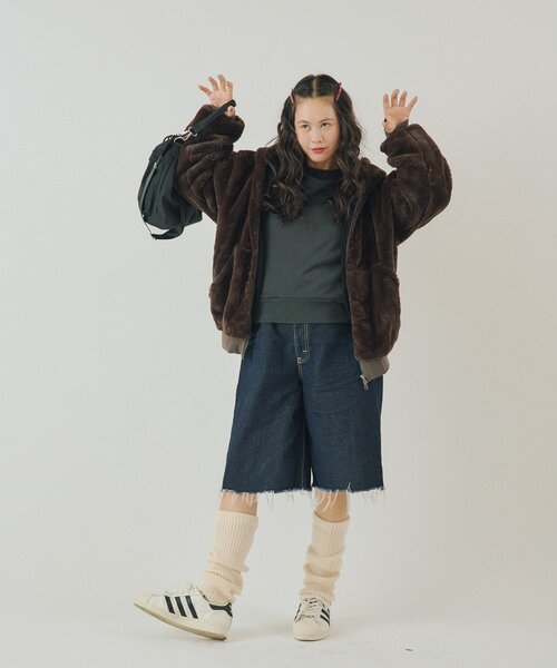 WHIMSIC（ウィムジック）の「【UNISEX/2サイズ展開】PIGMENT DYE STUDS SWEAT P/O（Tシャツ/カットソー・レディース・ブラウン/チャコールグレー・1/2）」の17枚目の写真