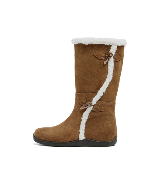 FOGGY MOODY(ポギムディ)の「Toggle 0015. Duffle Shearling Boots - 3colors(ブーツ・レディース・ブラック/キャメル/Beige・24.5cm/25cm/22.5cm/23cm/23.5cm/24cm)」の3枚目の写真