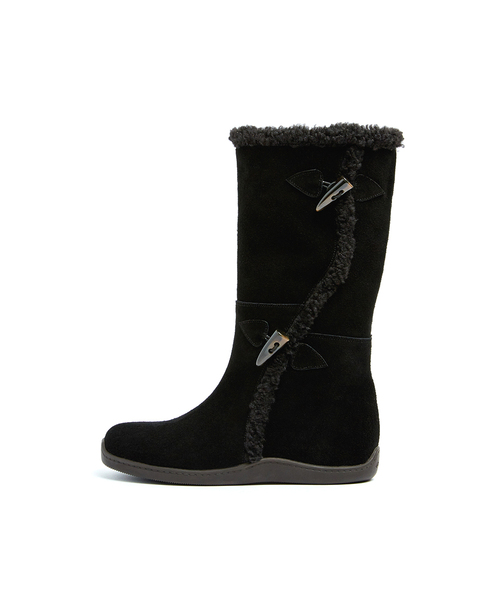FOGGY MOODY(ポギムディ)の「Toggle 0015. Duffle Shearling Boots - 3colors(ブーツ・レディース・ブラック/キャメル/Beige・24.5cm/25cm/22.5cm/23cm/23.5cm/24cm)」の2枚目の写真