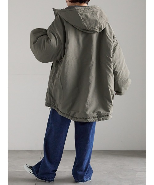 Samansa Mos2（サマンサ モスモス）の「【ZOZO限定】モンスターパーカー（ブルゾン・レディース・カーキ/ブラック/キナリ・F）」の15枚目の写真