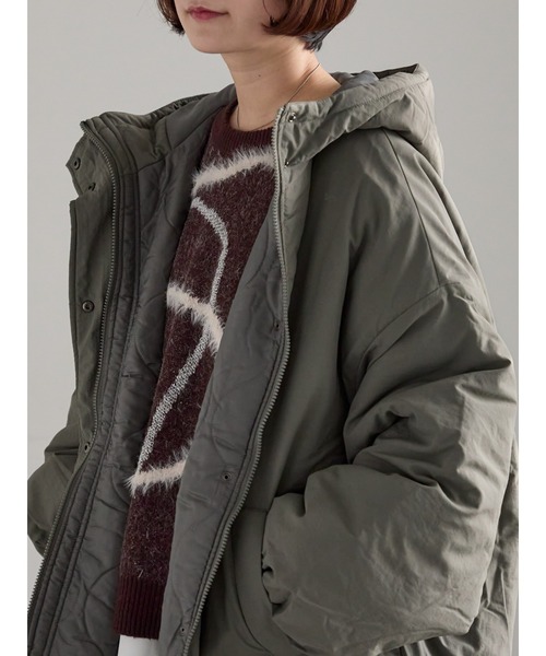 Samansa Mos2（サマンサ モスモス）の「【ZOZO限定】モンスターパーカー（ブルゾン・レディース・カーキ/ブラック/キナリ・F）」の18枚目の写真