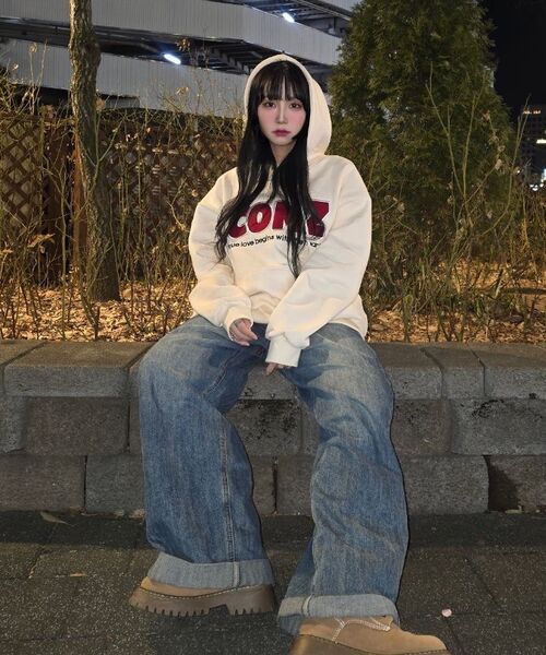 COMMONZ(コモンズ)の「フェルトロゴフードパーカー_クリーム(パーカー・レディース・その他・FREE)」の21枚目の写真