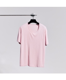 GOZER（ゴーザー）の「UNDER HALF T-SHIRT_LILAC PINK（Tシャツ/カットソー）」