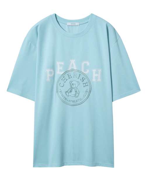 HIWITH(ハイウィーズ)の「チェリッシュ 半袖Tシャツ_ブルー(Tシャツ/カットソー・レディース・スカイブルー・FREE)」の1枚目の写真