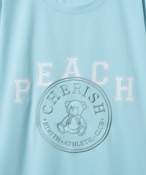 HIWITH(ハイウィーズ)の「チェリッシュ 半袖Tシャツ_ブルー(Tシャツ/カットソー・レディース・スカイブルー・FREE)」の5枚目の写真