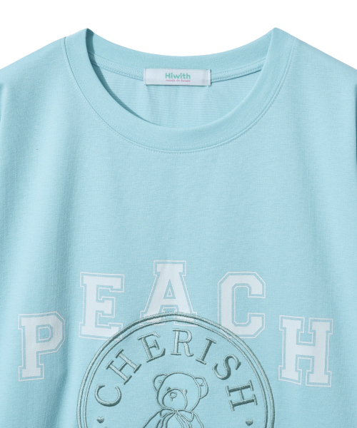 HIWITH(ハイウィーズ)の「チェリッシュ 半袖Tシャツ_ブルー(Tシャツ/カットソー・レディース・スカイブルー・FREE)」の6枚目の写真