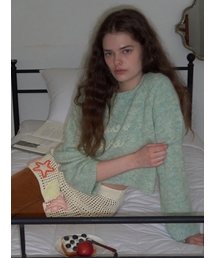 Gelato Lettering Knit _ Apple Mint