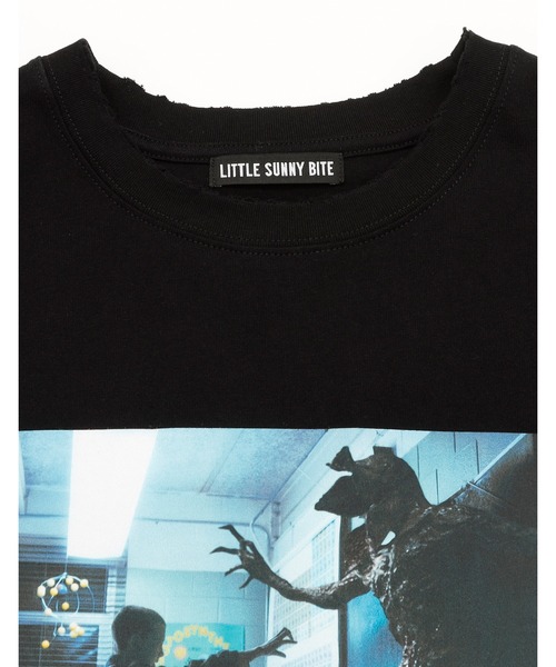 Little sunny bite（リトルサニーバイト）の「【Little sunny bite】stranger things x little sunny bite demogorgon tee（Tシャツ/カットソー・レディース・ブラック/ホワイト/ピンク・MEDIUM/SMALL）」の10枚目の写真