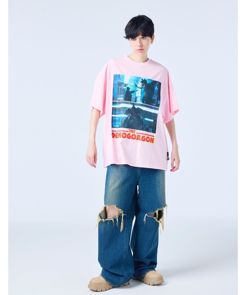 Little sunny bite（リトルサニーバイト）の「【Little sunny bite】stranger things x little sunny bite demogorgon tee（Tシャツ/カットソー・レディース・ブラック/ホワイト/ピンク・MEDIUM/SMALL）」の9枚目の写真