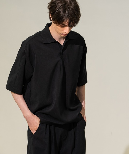 CITY TOKYO（シティトウキョウ）の「【CITY TOKYO/シティートーキョー】Cool-flex ﾎﾟﾛｼｬﾂ（ポロシャツ・メンズ・ブラック/カーキ・1/2）」の4枚目の写真