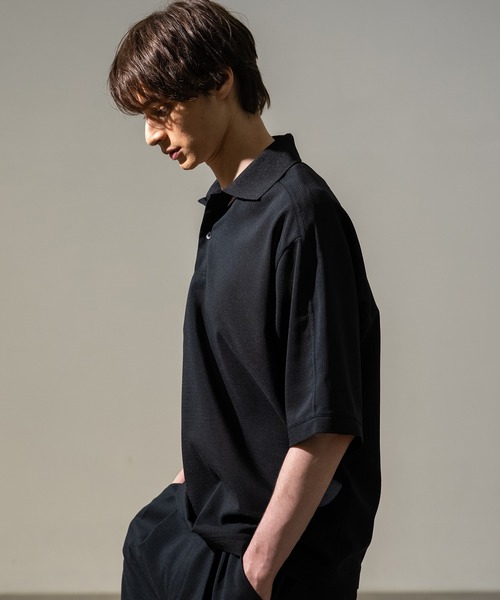 CITY TOKYO（シティトウキョウ）の「【CITY TOKYO/シティートーキョー】Cool-flex ﾎﾟﾛｼｬﾂ（ポロシャツ・メンズ・ブラック/カーキ・1/2）」の5枚目の写真