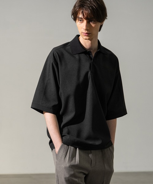 CITY TOKYO（シティトウキョウ）の「【CITY TOKYO/シティートーキョー】Cool-flex ﾎﾟﾛｼｬﾂ（ポロシャツ・メンズ・ブラック/カーキ・1/2）」の9枚目の写真