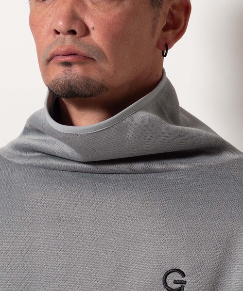 BAYBLO(ベイブロ)の「(SA) タートルネック ロゴ ニット フリース(スウェット・メンズ・グレー/ブラック/ネイビー・M/L/LL)」の19枚目の写真