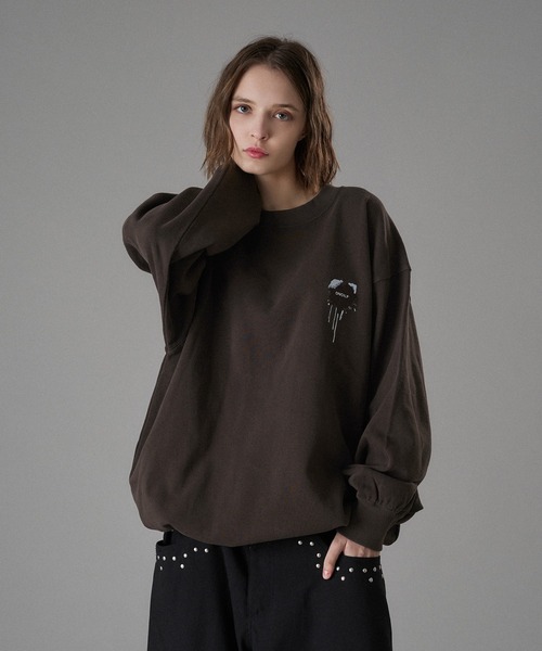 ONCILY(オンシェリー)の「MELTING HEART SPECIAL LOGO SWEAT / メルティングハートスペシャルロゴスウェット(スウェット・メンズ・ブラウン/チョコ/ボルドー・SMALL/MEDIUM/LARGE)」の1枚目の写真