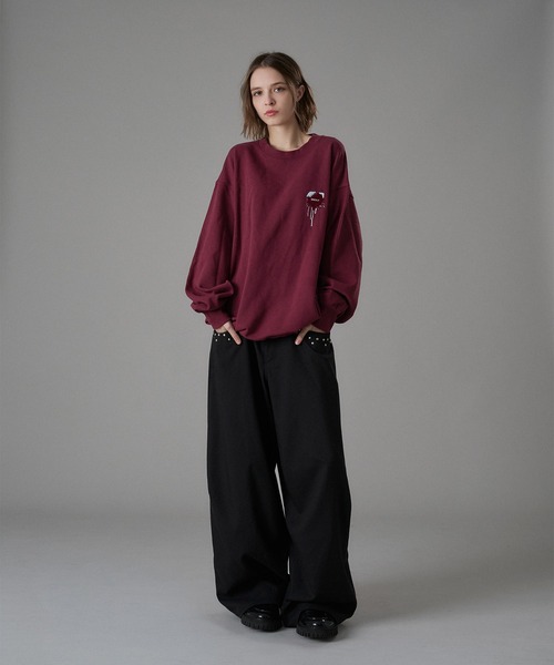 ONCILY(オンシェリー)の「MELTING HEART SPECIAL LOGO SWEAT / メルティングハートスペシャルロゴスウェット(スウェット・メンズ・ブラウン/チョコ/ボルドー・SMALL/MEDIUM/LARGE)」の18枚目の写真