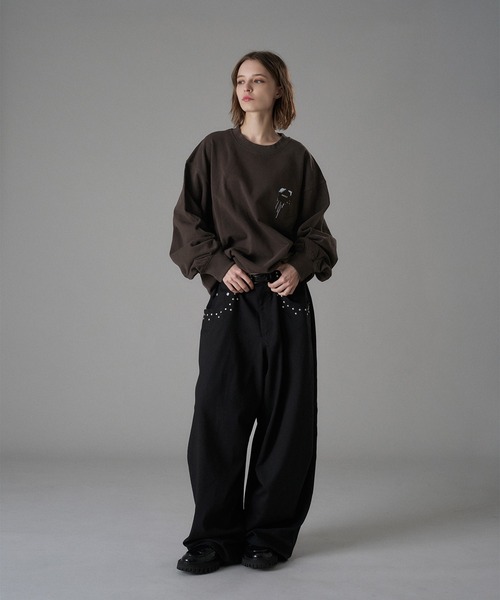 ONCILY(オンシェリー)の「MELTING HEART SPECIAL LOGO SWEAT / メルティングハートスペシャルロゴスウェット(スウェット・メンズ・ブラウン/チョコ/ボルドー・SMALL/MEDIUM/LARGE)」の11枚目の写真