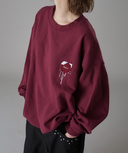 ONCILY(オンシェリー)の「MELTING HEART SPECIAL LOGO SWEAT / メルティングハートスペシャルロゴスウェット(スウェット・メンズ・ブラウン/チョコ/ボルドー・SMALL/MEDIUM/LARGE)」の15枚目の写真