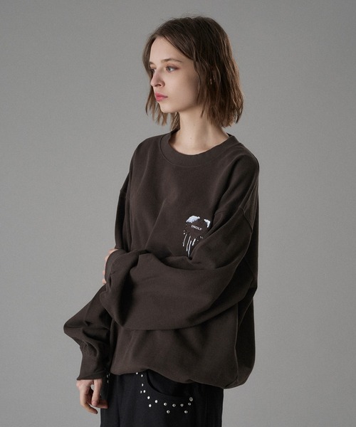 ONCILY(オンシェリー)の「MELTING HEART SPECIAL LOGO SWEAT / メルティングハートスペシャルロゴスウェット(スウェット・メンズ・ブラウン/チョコ/ボルドー・SMALL/MEDIUM/LARGE)」の5枚目の写真