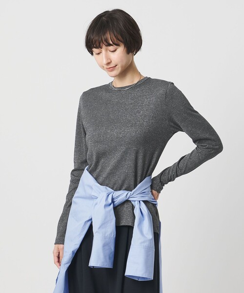 UNITED ARROWS ラメＴシャツ　ダークグレー ラメ Tシャツ