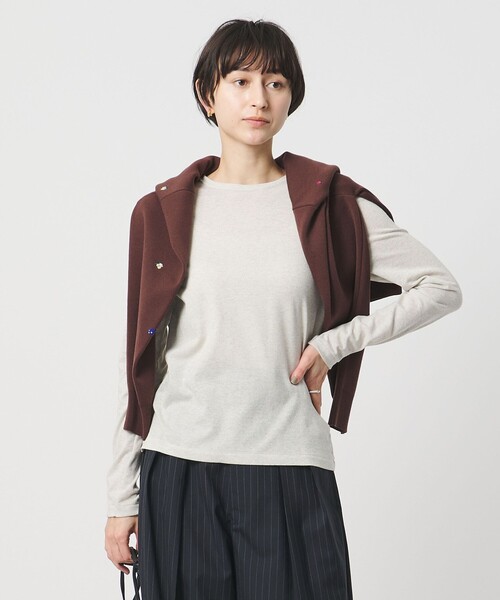 UNITED ARROWS(ユナイテッドアローズ)の「ラメ テンジク ロングスリーブ カットソー(Tシャツ/カットソー・レディース・シルバー/ゴールド/ダークグレー・FREE)」の4枚目の写真
