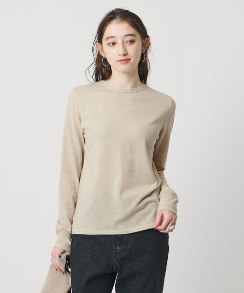 UNITED ARROWS(ユナイテッドアローズ)の「ラメ テンジク ロングスリーブ カットソー(Tシャツ/カットソー・レディース・シルバー/ゴールド/ダークグレー・FREE)」の6枚目の写真