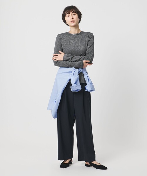 UNITED ARROWS(ユナイテッドアローズ)の「ラメ テンジク ロングスリーブ カットソー(Tシャツ/カットソー・レディース・シルバー/ゴールド/ダークグレー・FREE)」の10枚目の写真