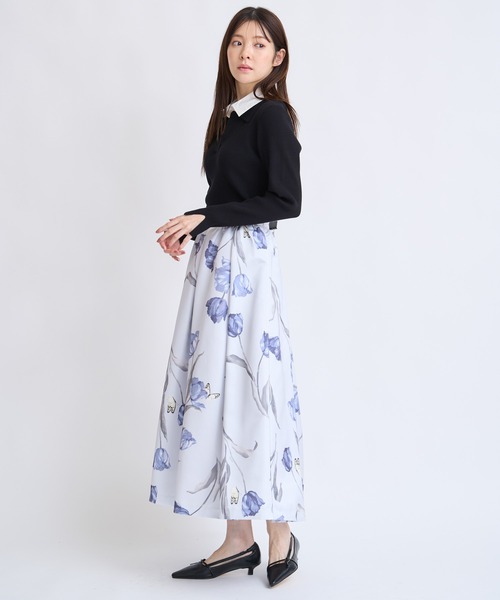 NOELA（ノエラ）の「チューリッププリントフレアスカート（スカート・レディース・ブラック/イエロー/ブルー・S/M）」の15枚目の写真