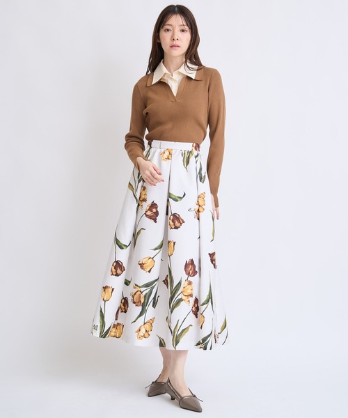 NOELA（ノエラ）の「チューリッププリントフレアスカート（スカート・レディース・ブラック/イエロー/ブルー・S/M）」の18枚目の写真