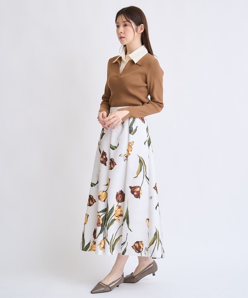 NOELA（ノエラ）の「チューリッププリントフレアスカート（スカート・レディース・ブラック/イエロー/ブルー・S/M）」の21枚目の写真