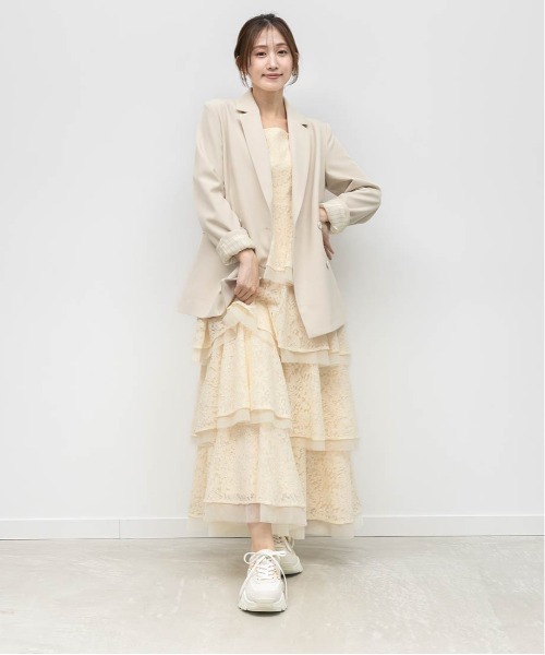 RANDA（ランダ）の「レースティアードキャミワンピース（ワンピース・レディース・イエロー/ホワイト/ブルー・1/0）」の17枚目の写真